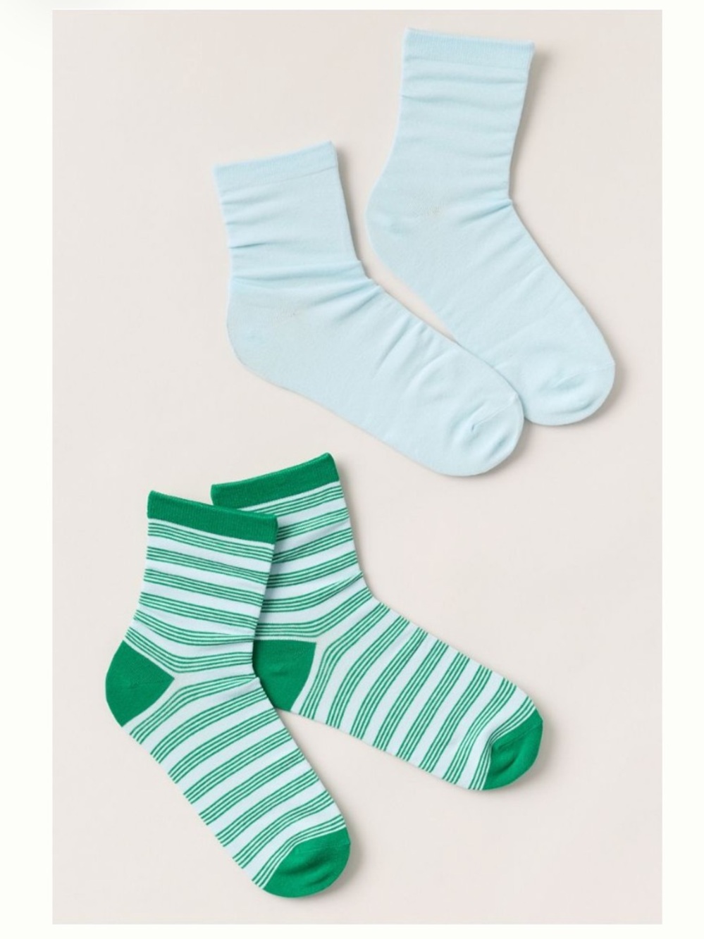 Anthropologie Striped and Solid Crew Socks NWT